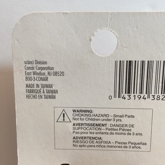 Scunci Hair Clip Claw Clamp Spring Free Clip 1 Pack of 2 No Metal Brown - Picture 6 of 10